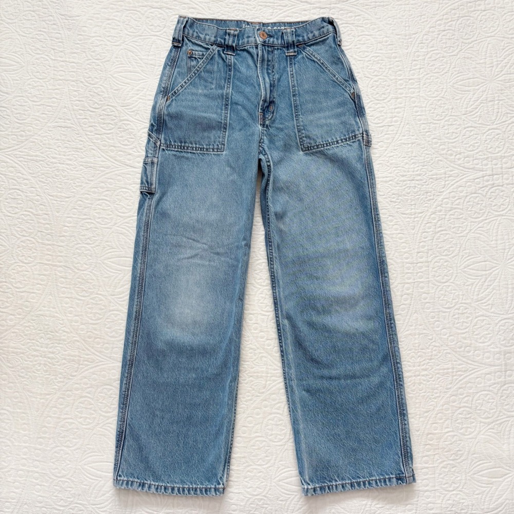 Gap Girls' Carpenter Jeans, Medium Wash (Sz 12)